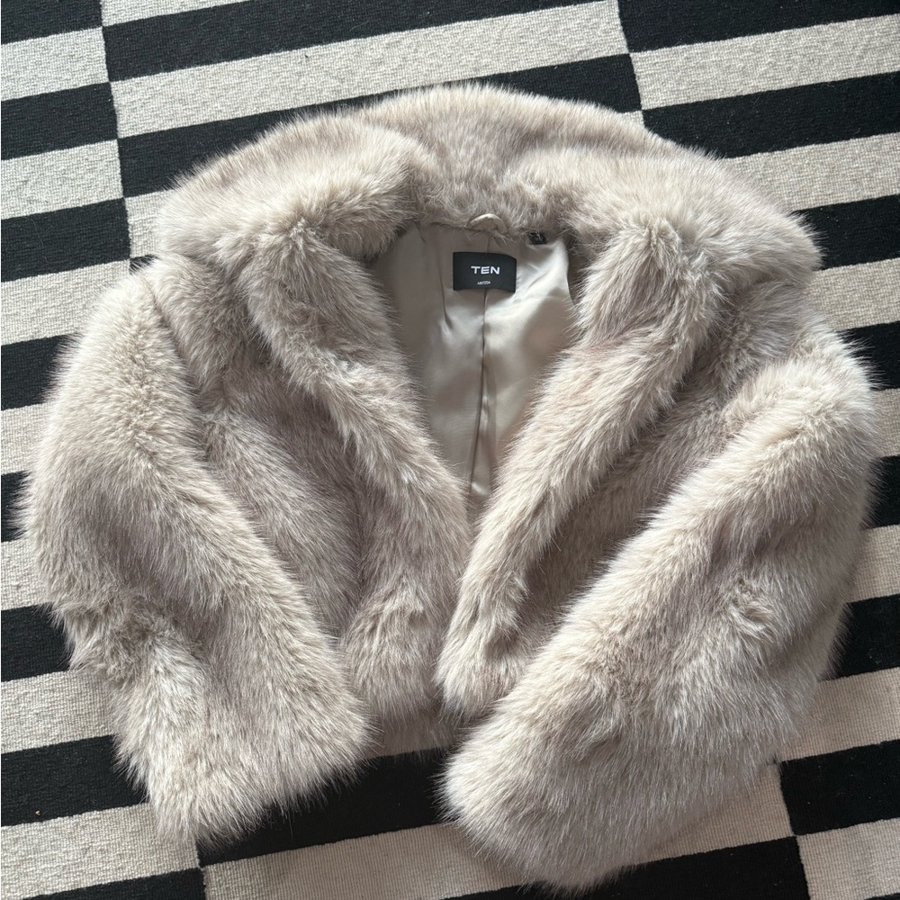Aritzia Ten Odette Faux Fur Coat